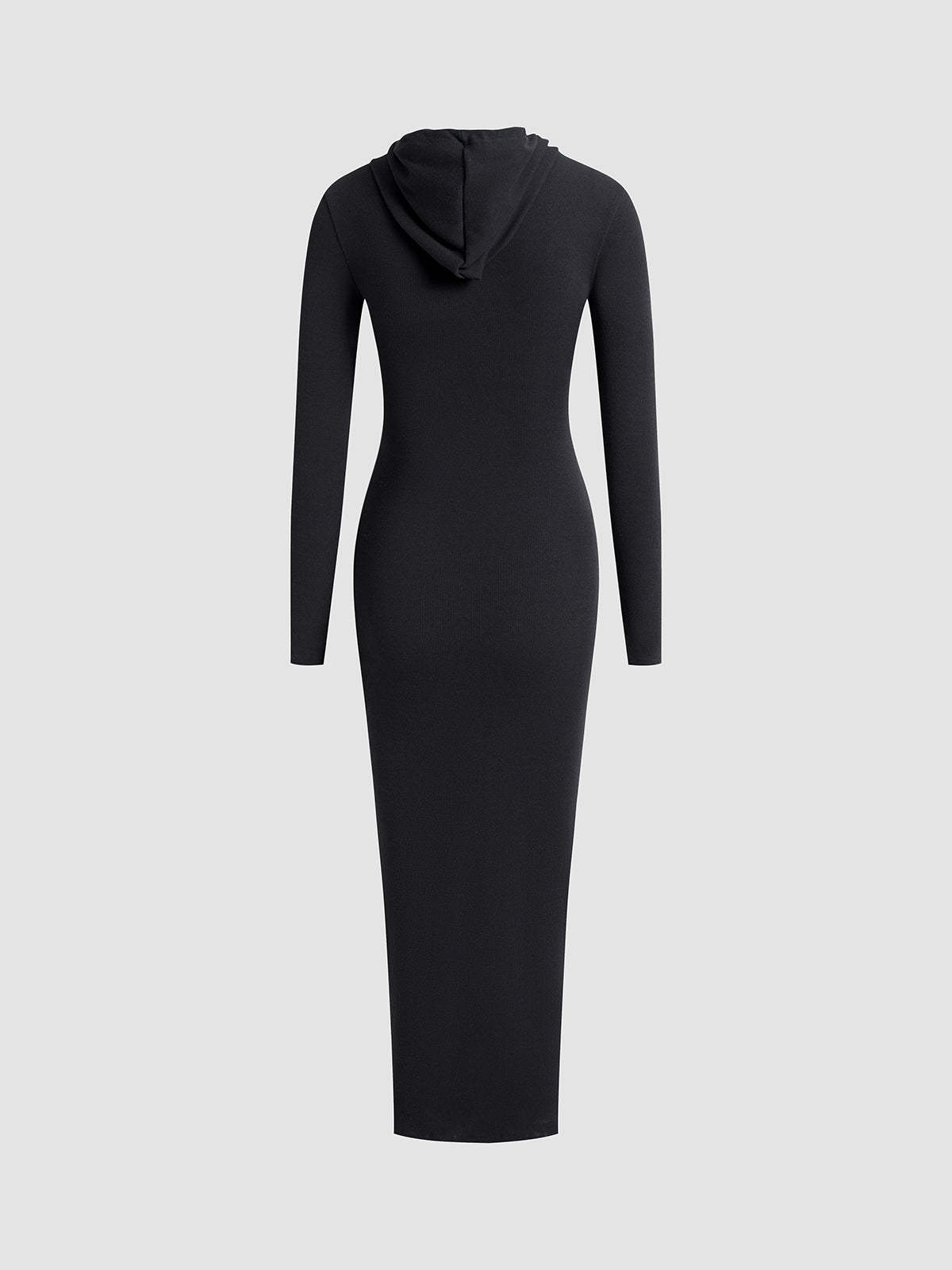 Casual Hooded Dress with Drawstring