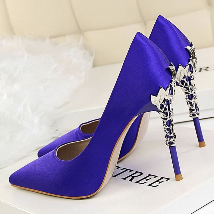 High-heeled Women's Autumn Satin Women's Shoes