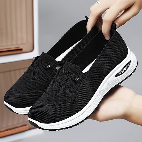 Women's Mesh Knitted Slip-On Casual Orthopedic Sneakers