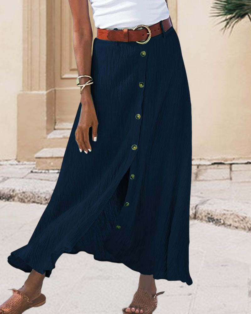Vibrant Flowing Autumn Skirt