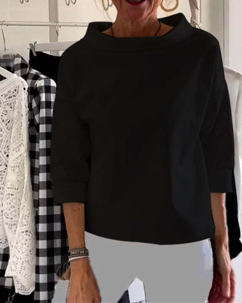 Elegant High-Collar Top for Women