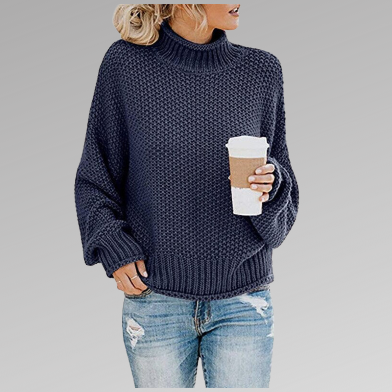 High Neck Knitted Sweater