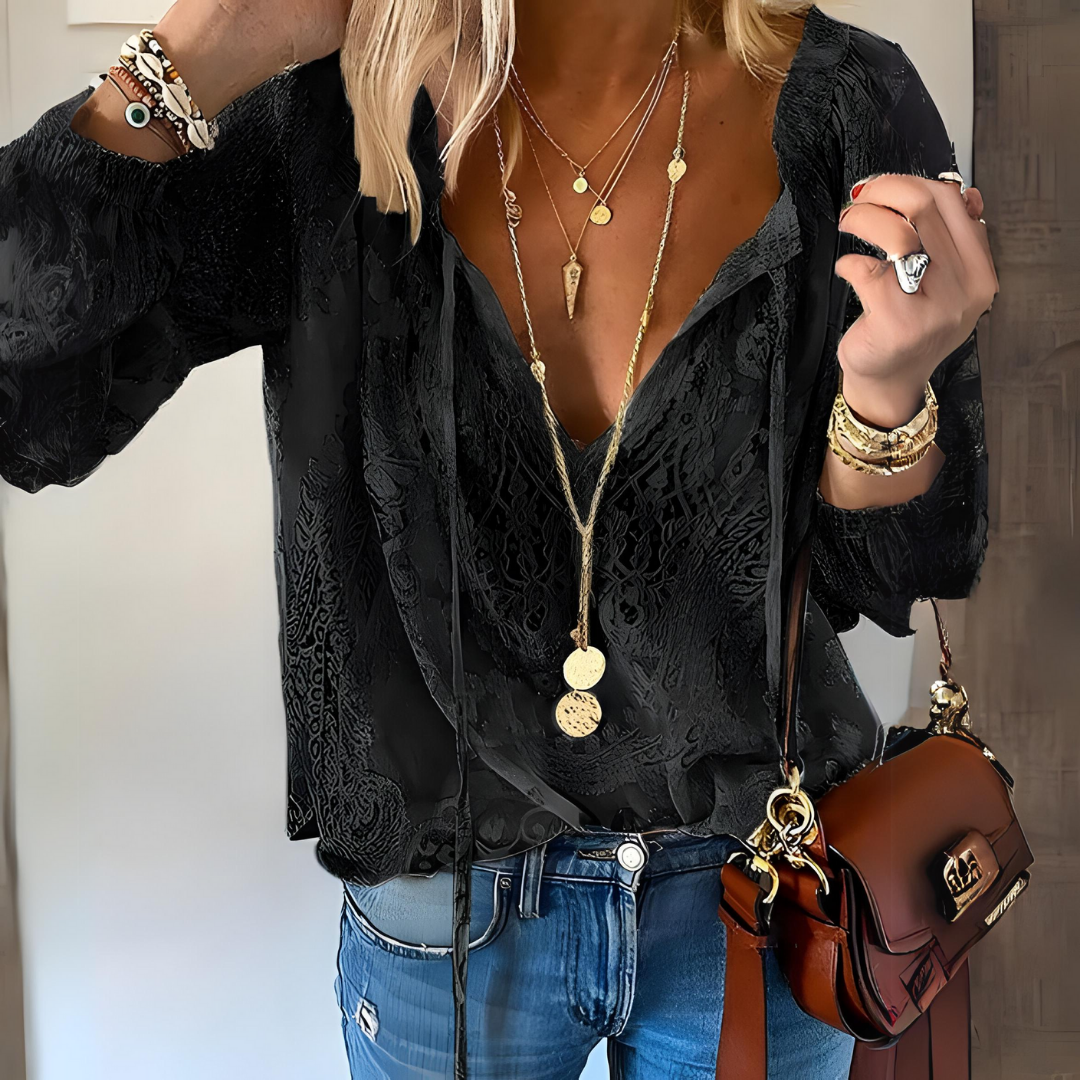 Boho Lace Long Sleeve Top