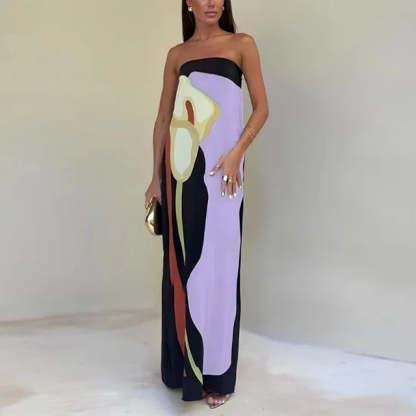 Strapless Boho Dress