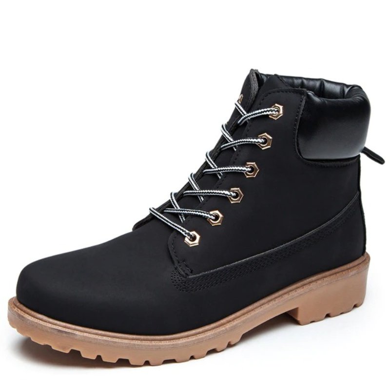 Men Winter Orthopedic Shoes Warm Army Ankle Boots