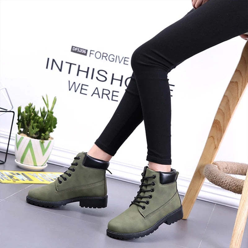 Women Outdoor Winter Boots Water-resistant Orthopedic Shoes