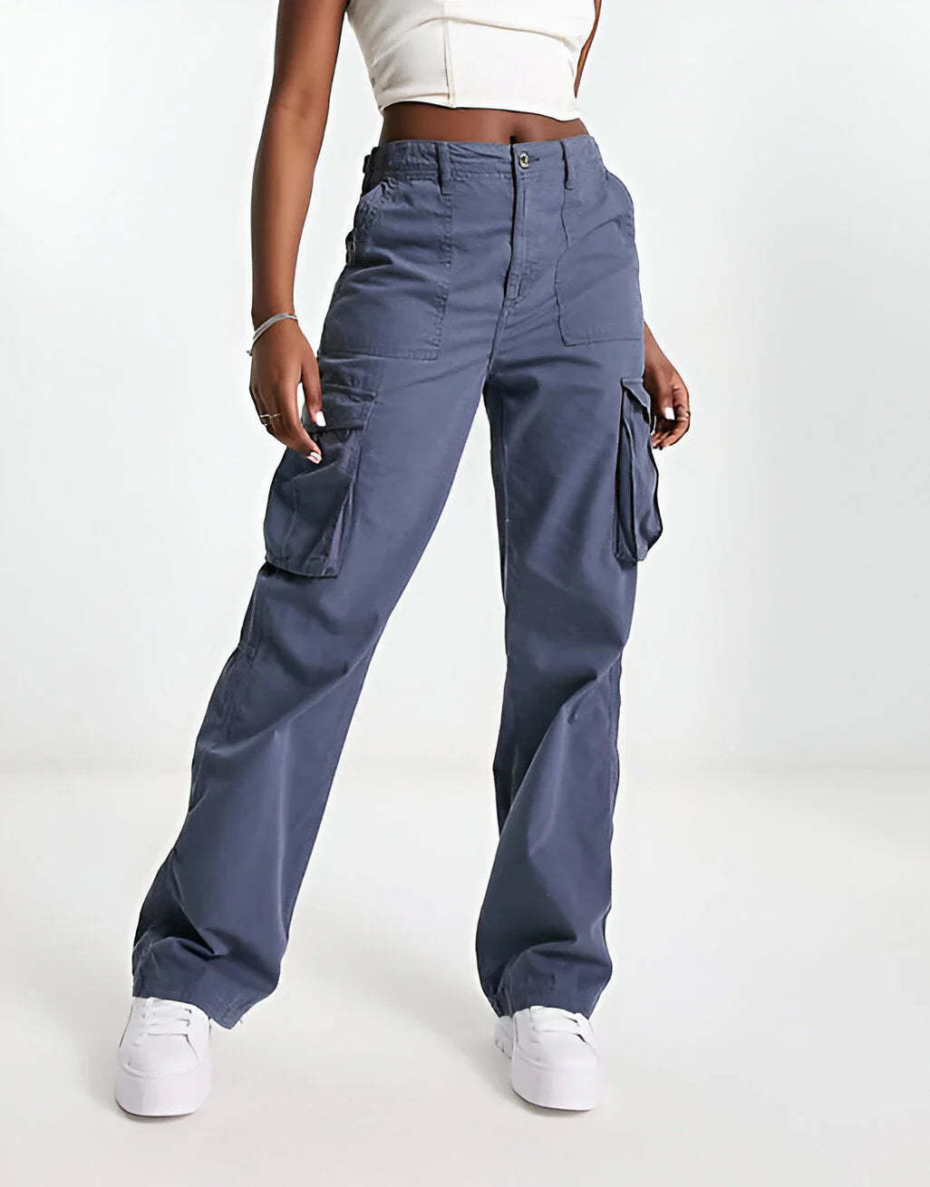 Adjustable Waist Cargo Pants
