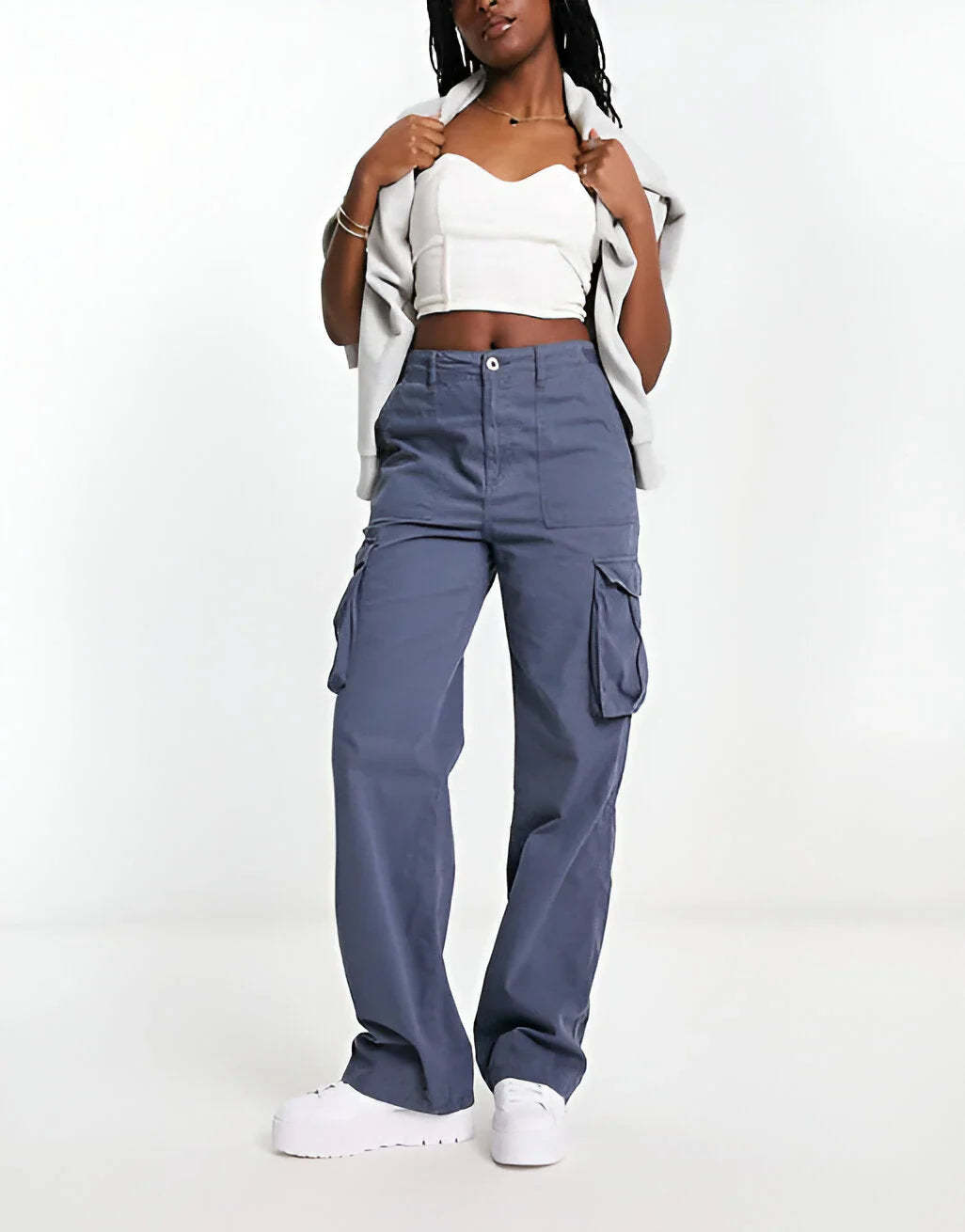 Adjustable Waist Cargo Pants