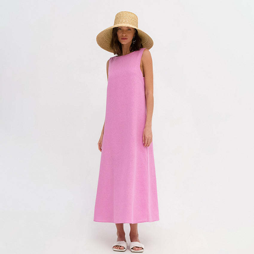 French Style Long A-line dress