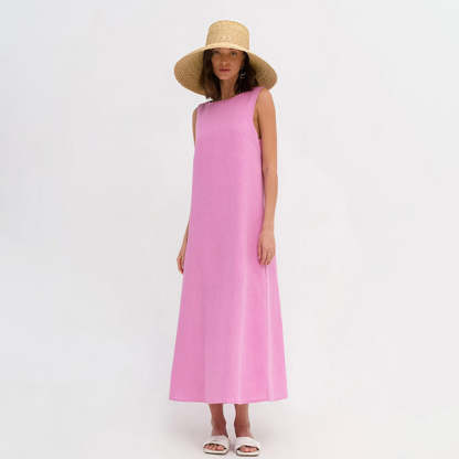 French Style Long A-line dress