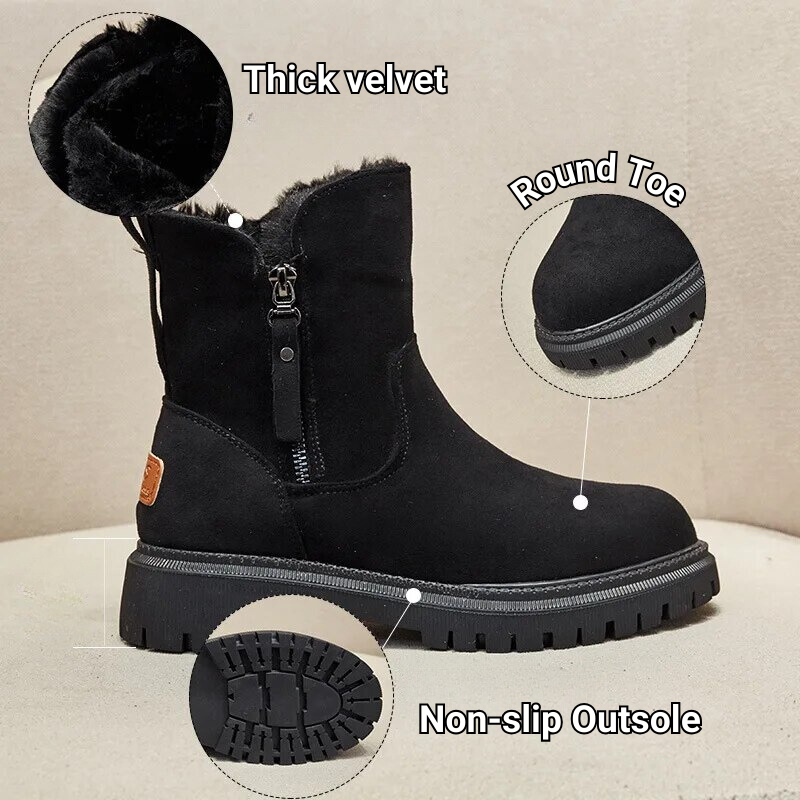 Orthopedic Women Boots Arch Support Warm Comfortable Ankle Boots