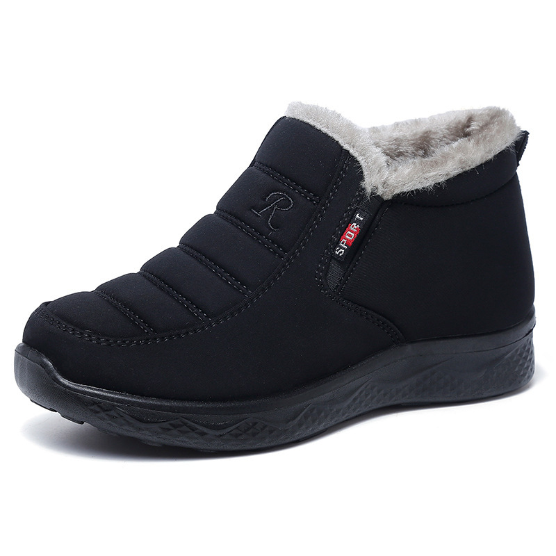 Ergonomic Shoes Winter Non-slip Waterproof Snow Plush Ankle Boots