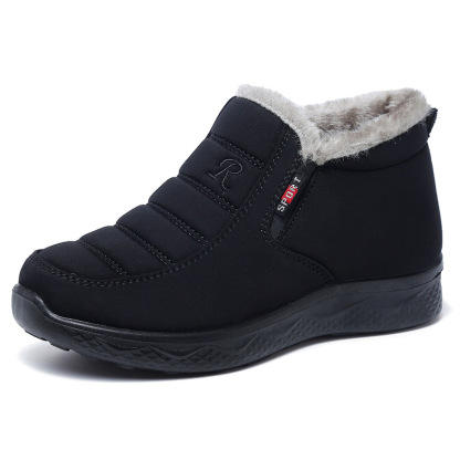 Ergonomic Shoes Winter Non-slip Waterproof Snow Plush Ankle Boots