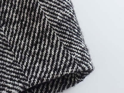 Women's Herringne Pattern Overcoat