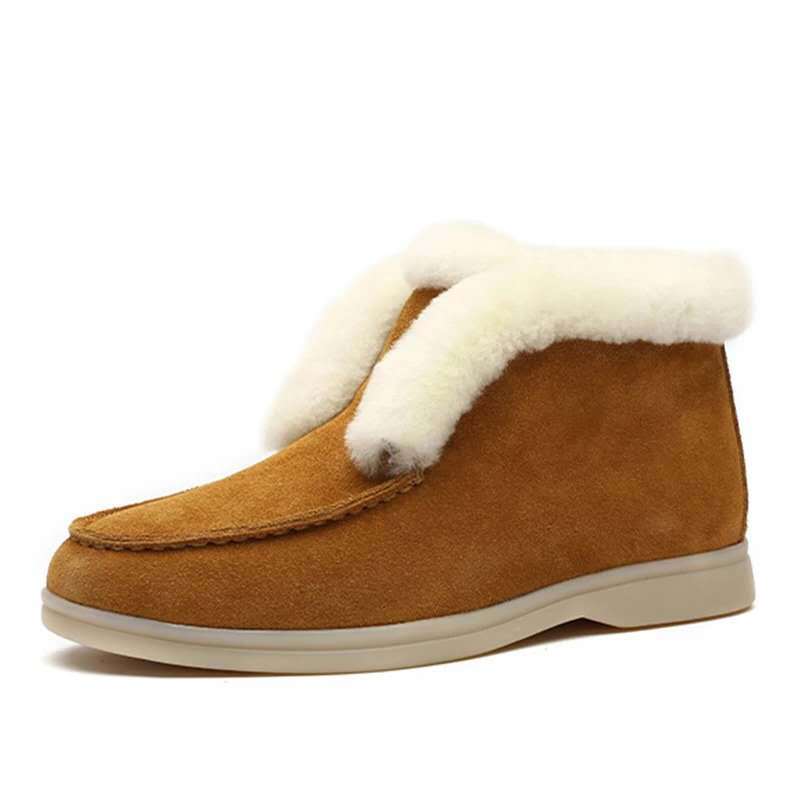 Women Orthopedic Boots Thick Plush Slip-ons