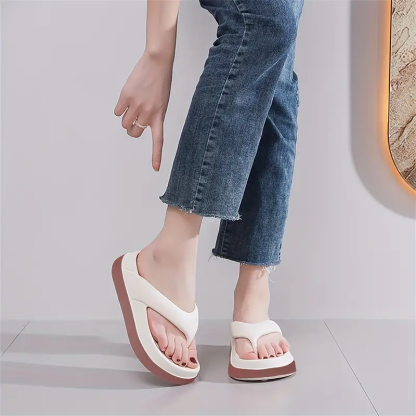 Women's Comfortable Platform Flip Flops Non-slip Outdoor