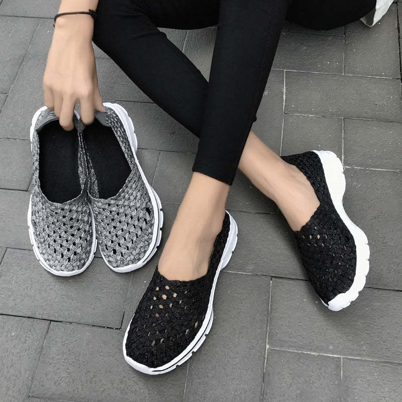 Soft Sole Flat Stretch Casual Shoes