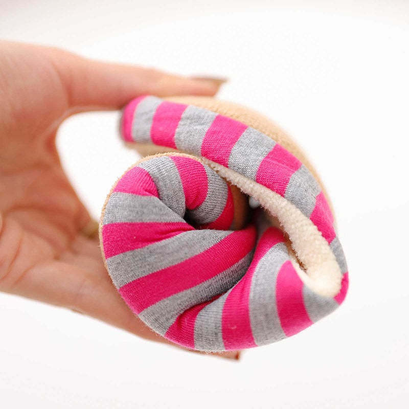 Women Warm Indoor Slippers Fur Striped Winter Slides