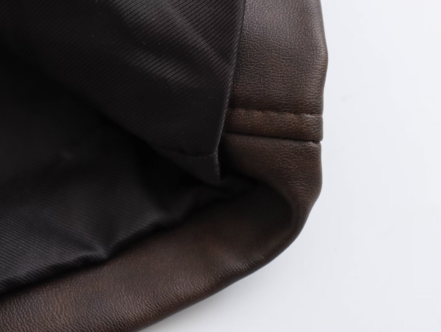 Women's Long Brown Leather Coat