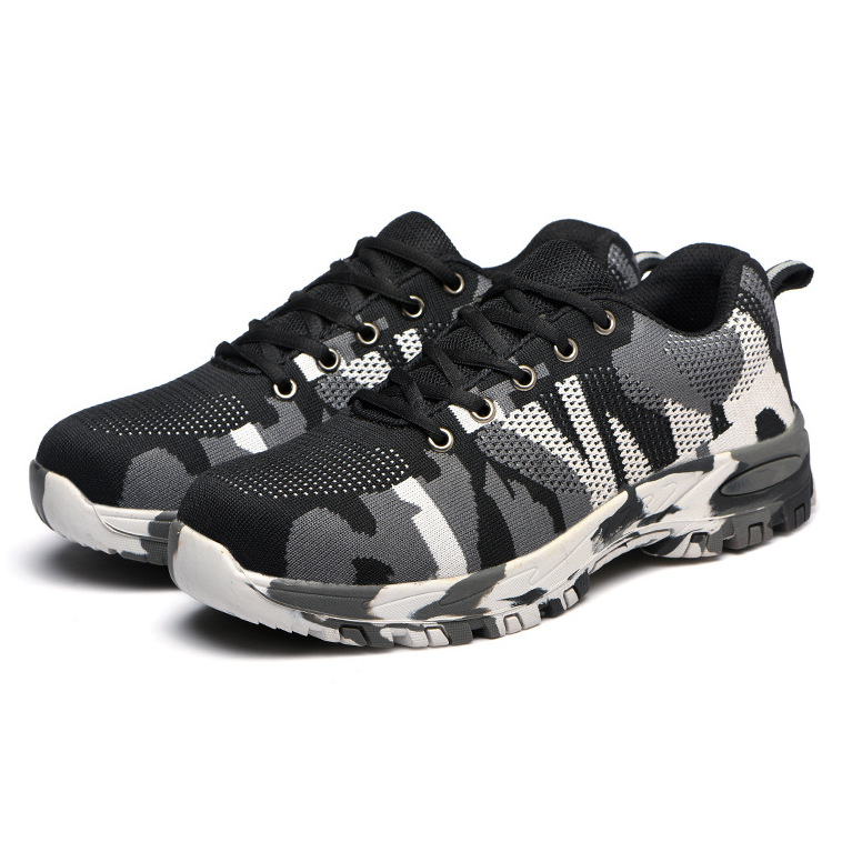 Safety Steel Toe  Camo Work Shoes