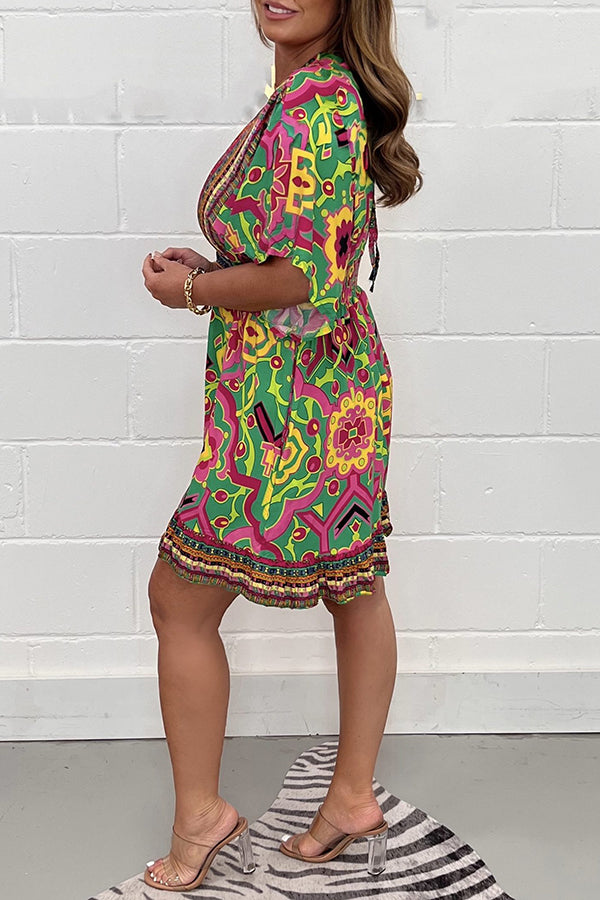 Vintage Print Summer Jumpsuit