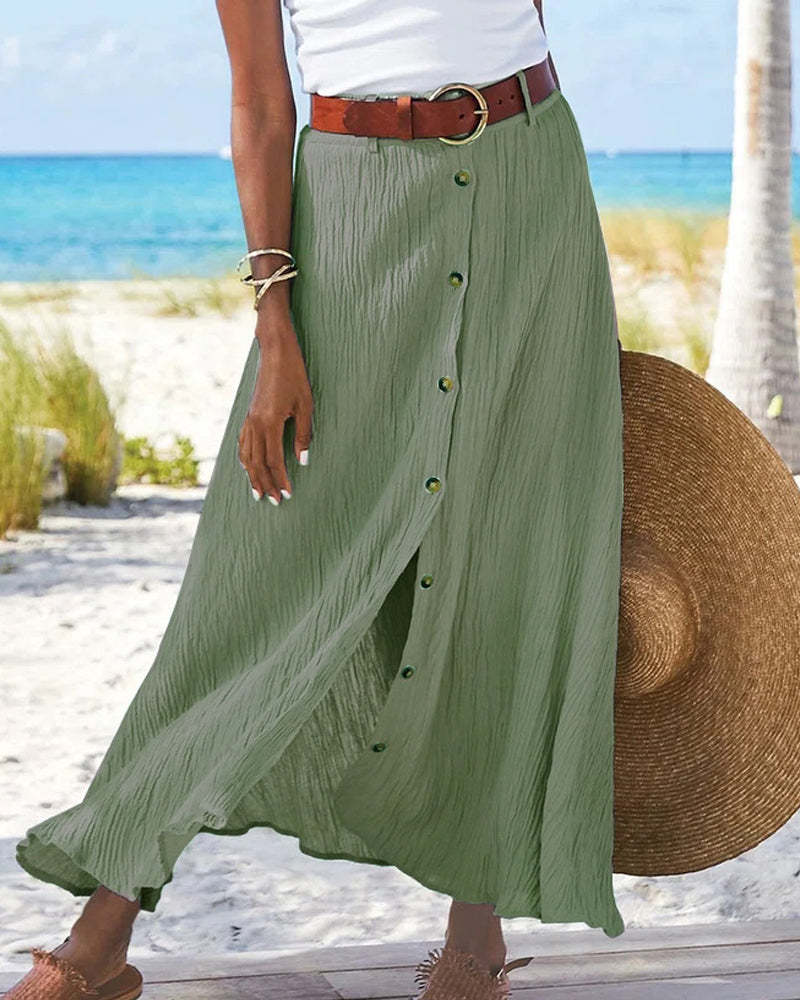 Vibrant Flowing Autumn Skirt