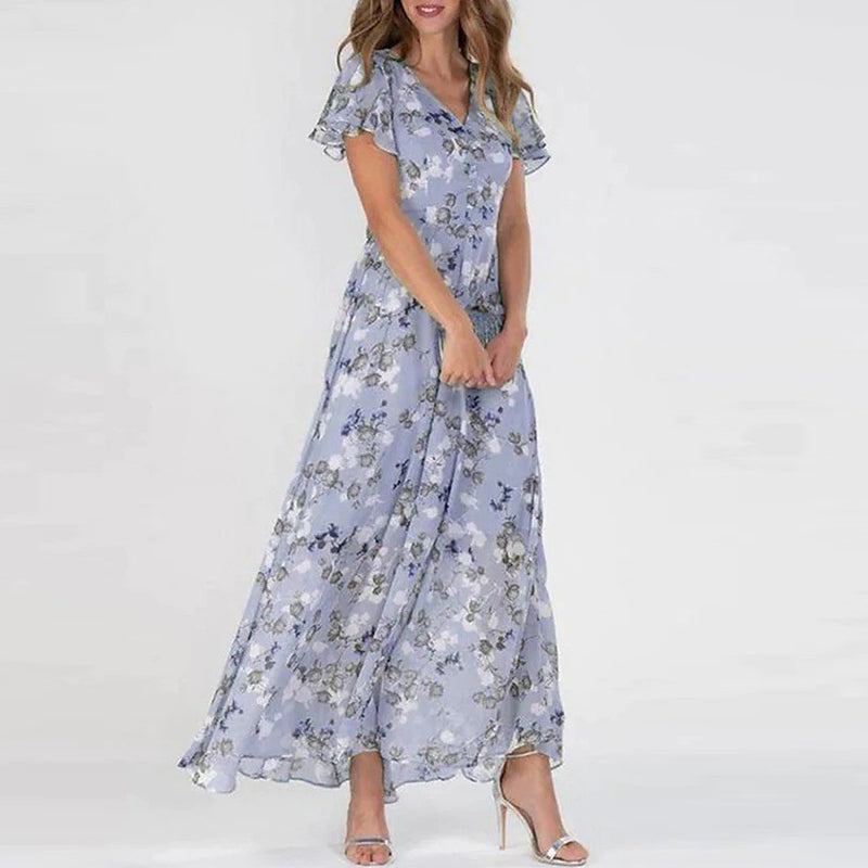 Floral Dress With Fringe
