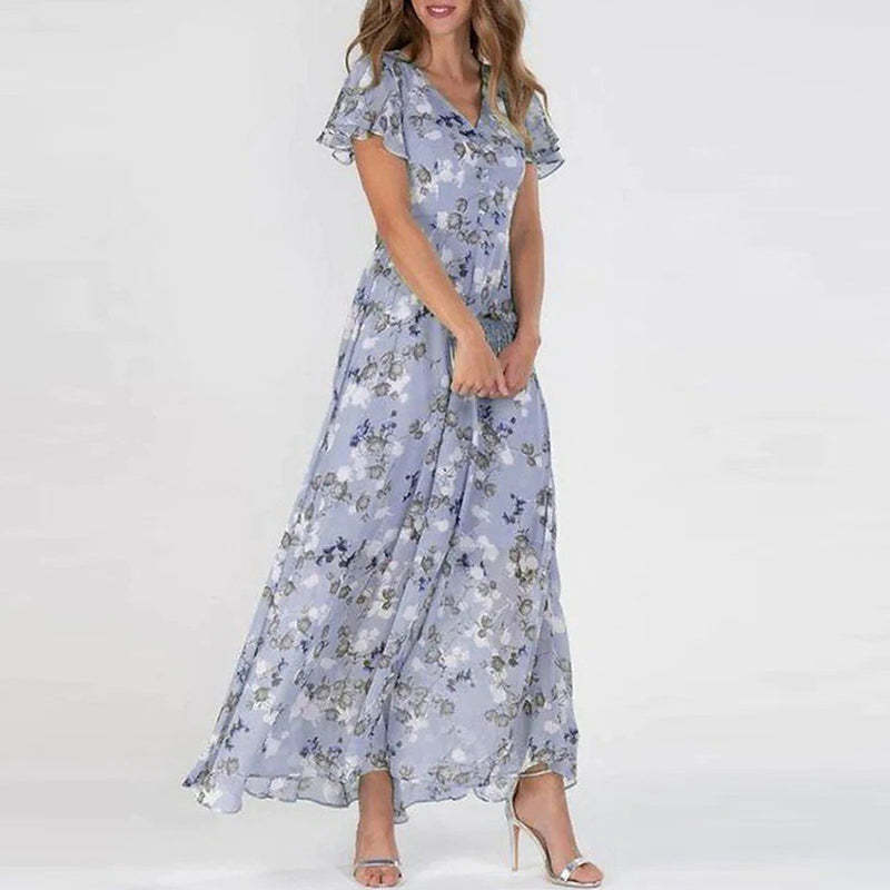 Floral Dress With Fringe