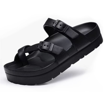 Women's Platform Clogs with Arch Support Adjustable Beach Sandals