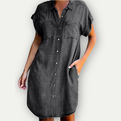 Summery Denim Shirt Dress