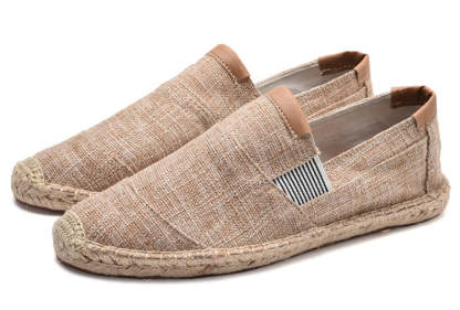 Stylish handmade canvas straw shoes - summer chic
