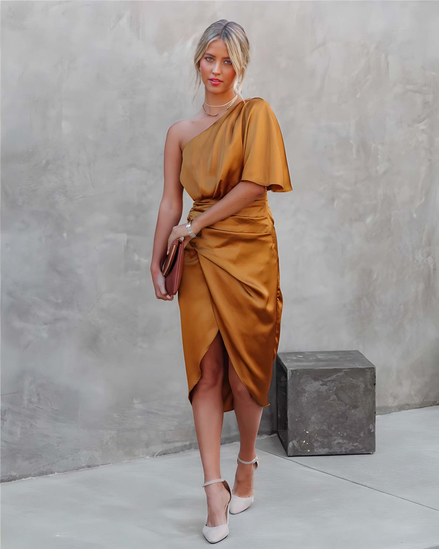 Chic Cocktail Asymmetrical Dress