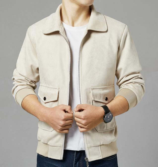 Suede Jacket With Teddy Inner Lining
