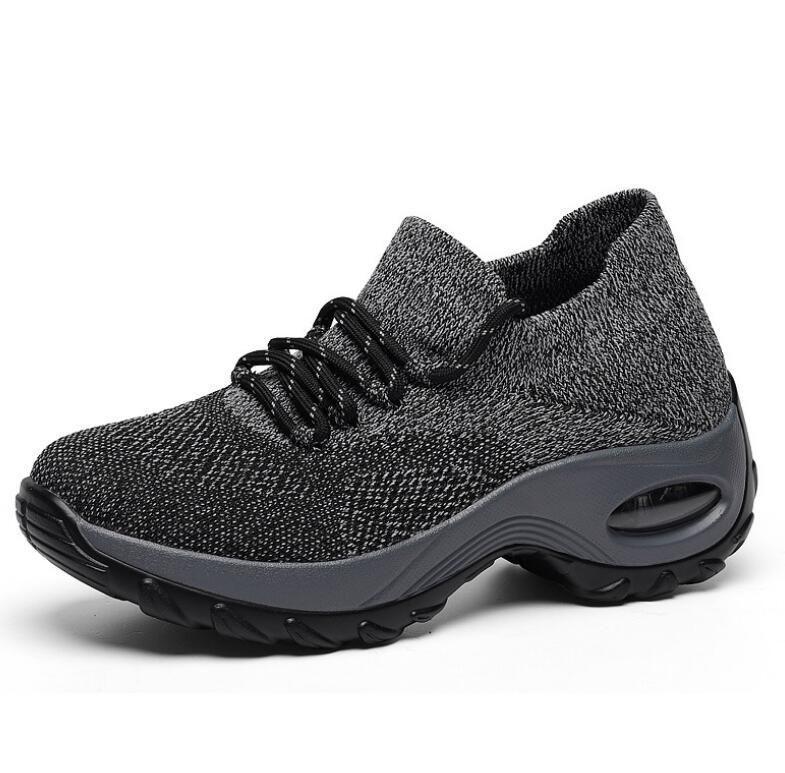 Lace Up Walking Running Shoes Platform Sneakers