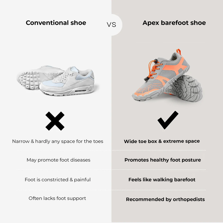 Orthopaedic premium outdoor barefoot shoes for autumn & winter