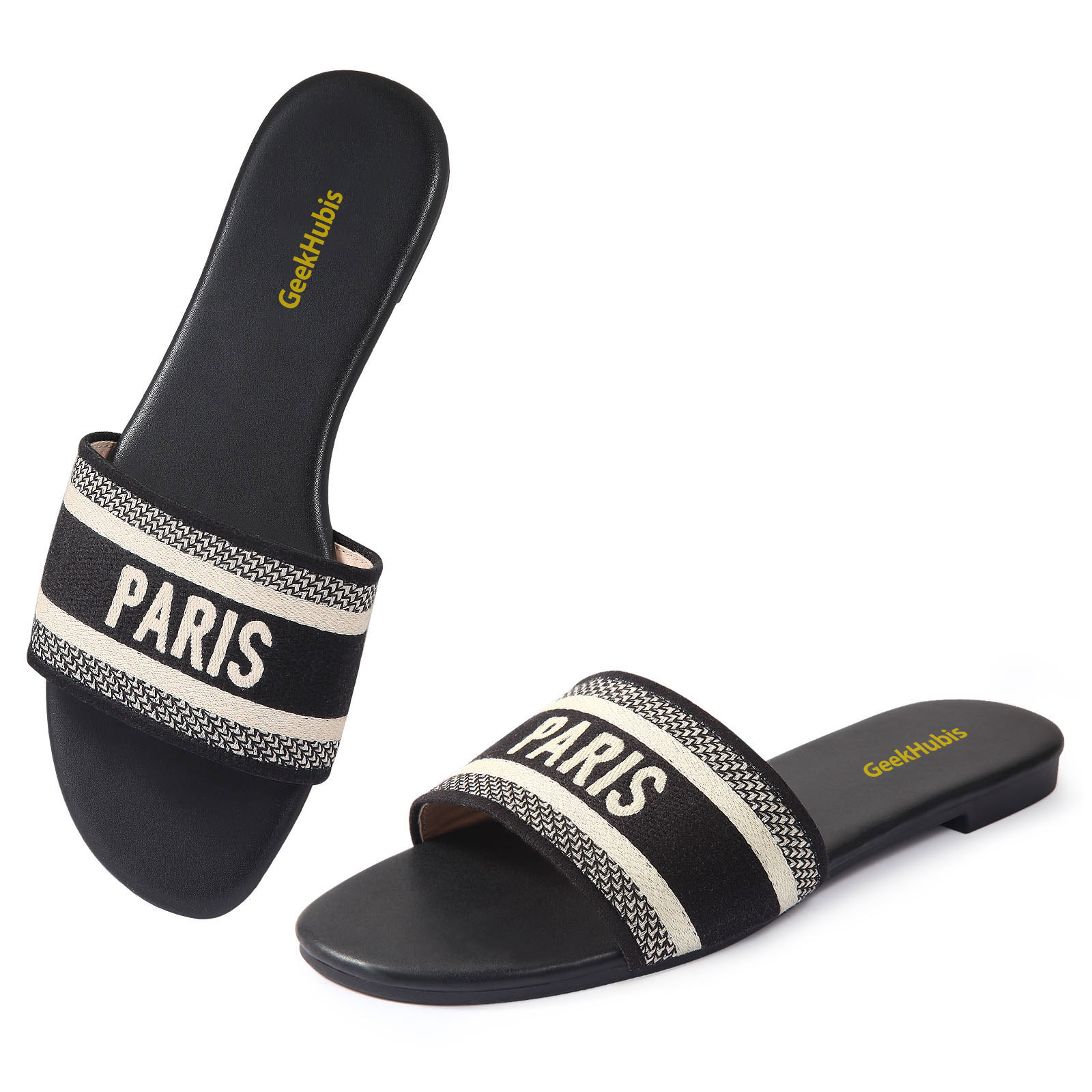Casual Beach Flat Slide Sandal - PARIS