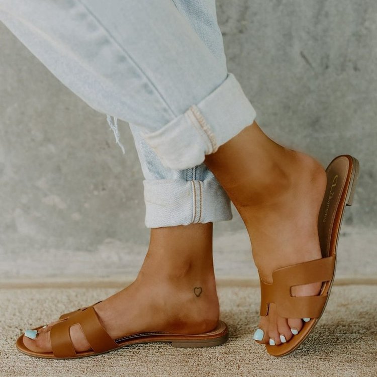 Women'S Artist Flat H-Band Slide Sandal