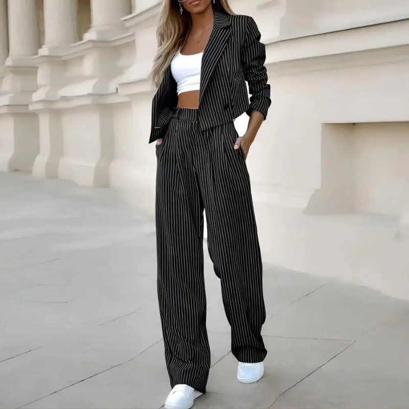 Striped Blazer And Trousers