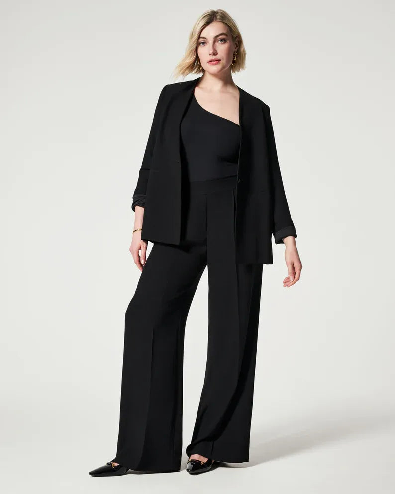 Pleated Wide Leg Trousers