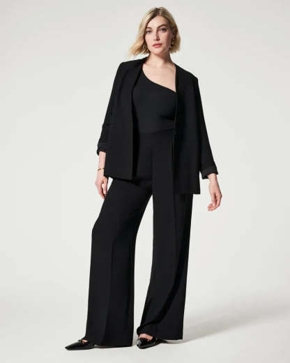 Pleated Wide Leg Trousers