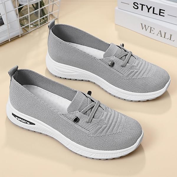 Women's Mesh Knitted Slip-On Casual Orthopedic Sneakers