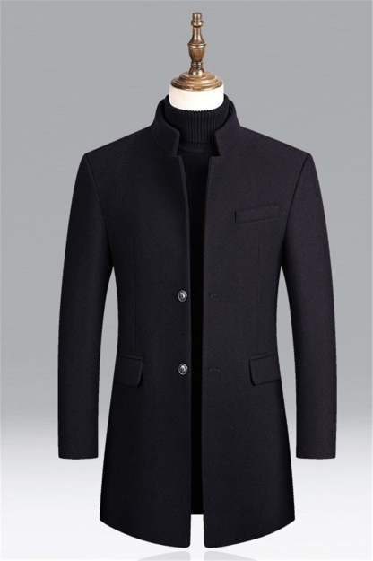 Effen Wool Trench Coat Windproof