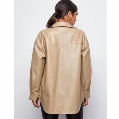 Urban Edge Vegan Leather Overshirt