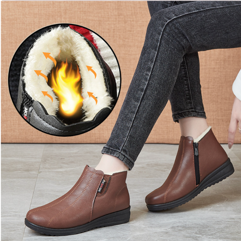 Orthopedic Women Ankle Boots Arch Support Waterproof Warm AntiSlip