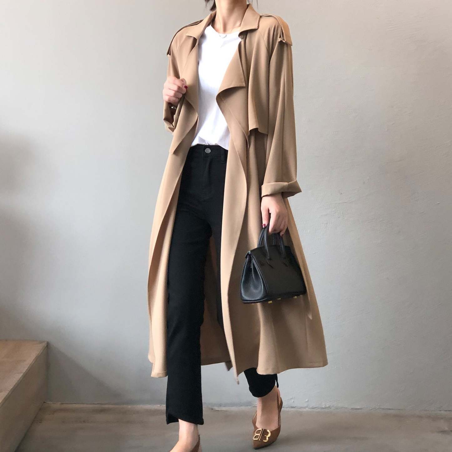 Retro Baggy Trench Coat