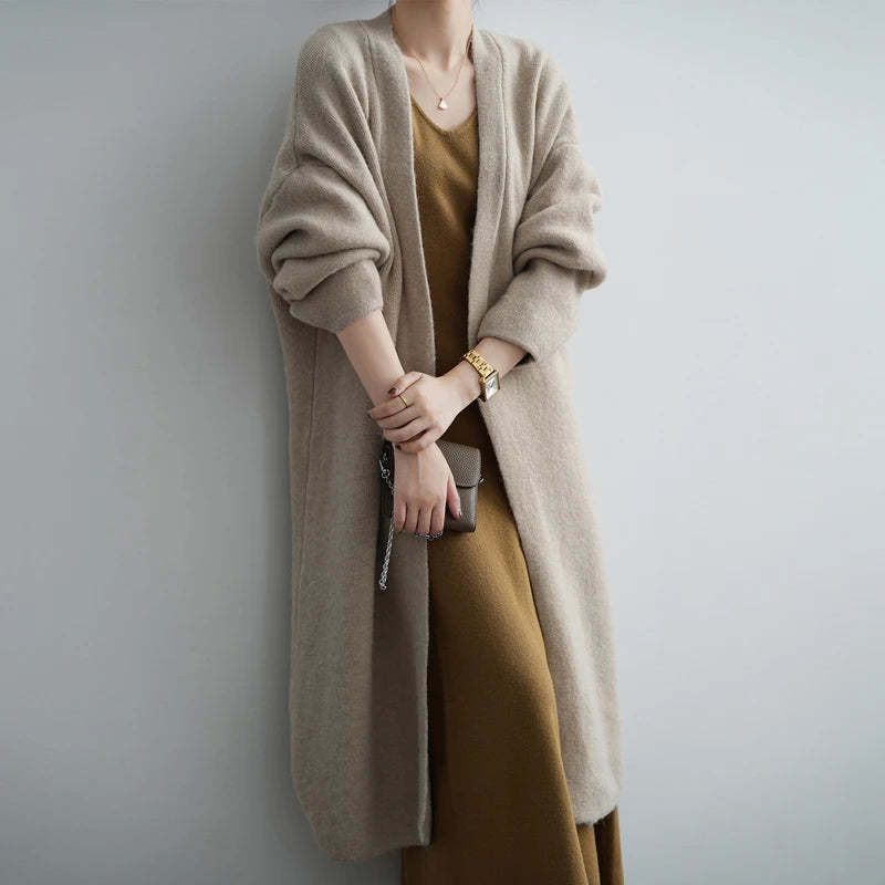Elegance Solid Longline Cardie
