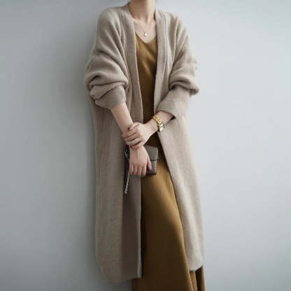 Elegance Solid Longline Cardie
