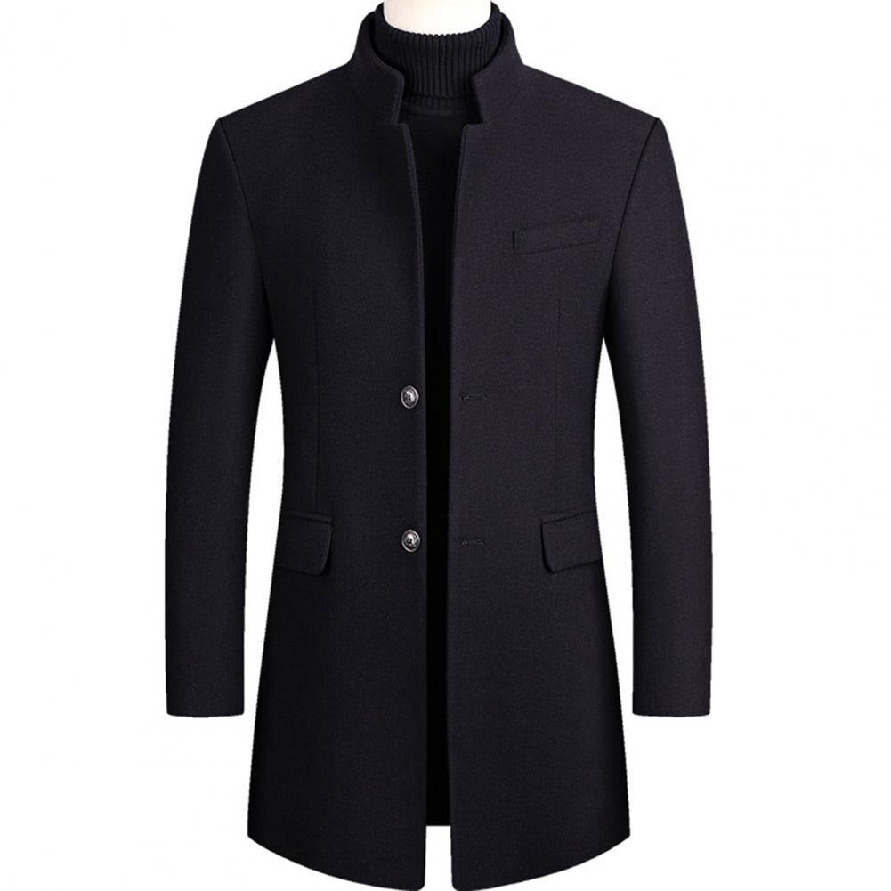 Effen Wool Trench Coat Windproof