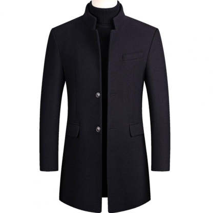 Effen Wool Trench Coat Windproof