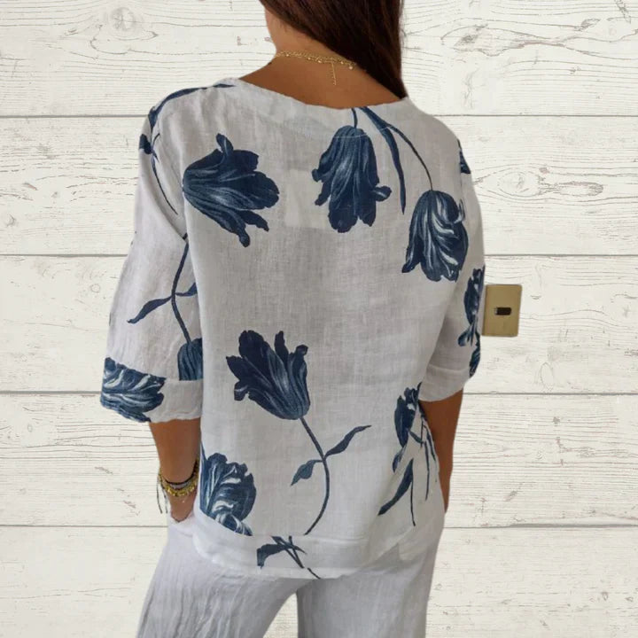Oversized Floral Blouse